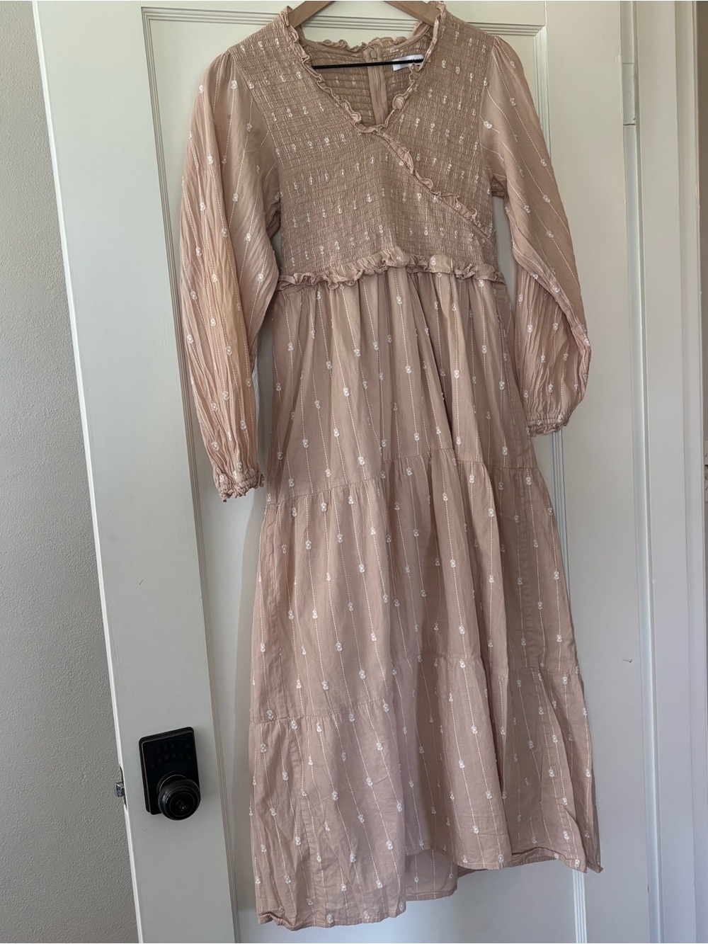 France’s Hart maternity embroidered floral Midi Dress